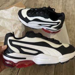 New Black & White With Pink Puma Women’s Gym Shoes 