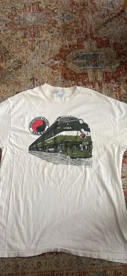 Hanes beefy tshirt northern pacific railway train shirt xl