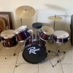 Rogue 5-Piece Complete Drum Set Black