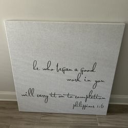 *****Big Price Reduction****Beautiful Bible Verse Painted On Canvas