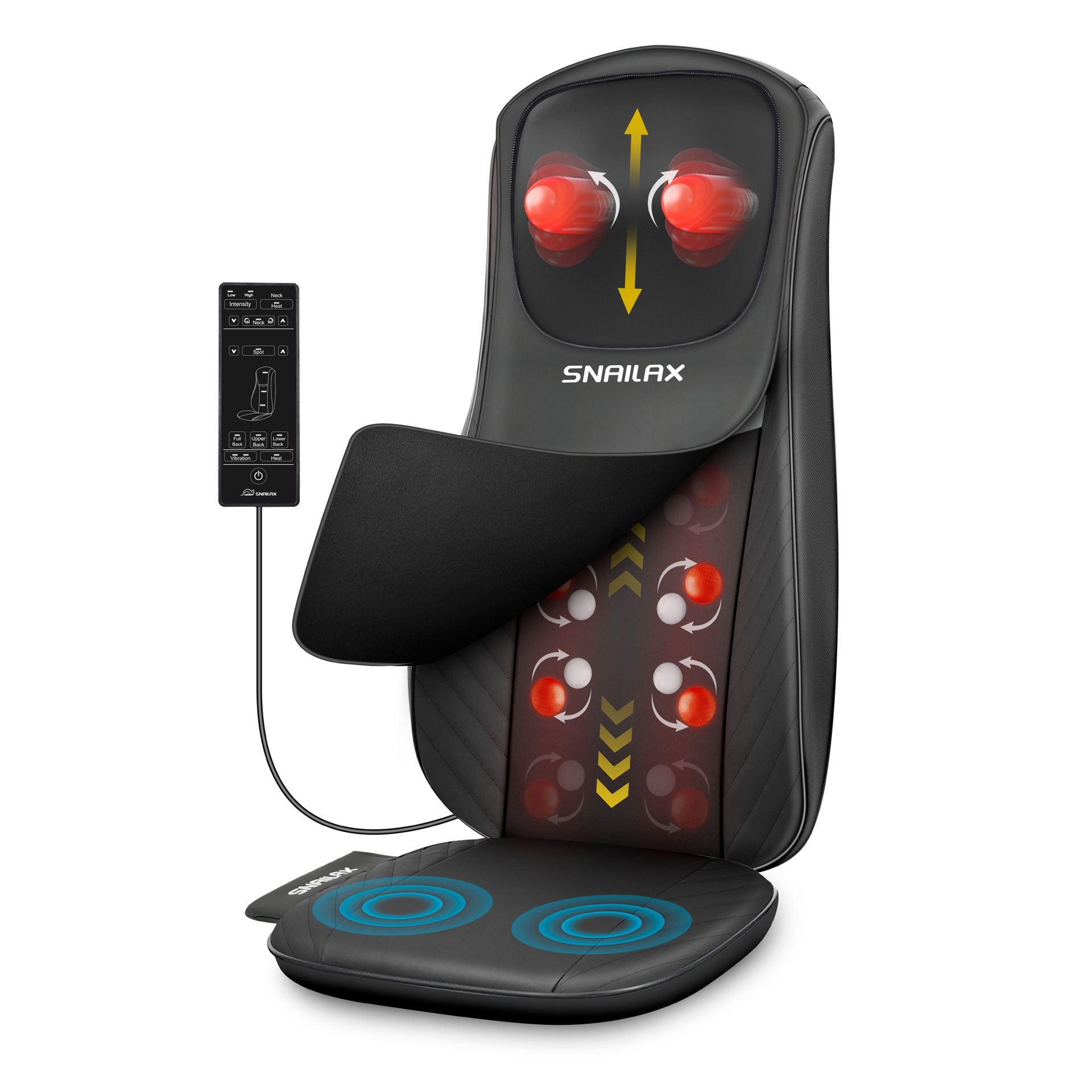 Shiatsu Neck Back Massager Chair with Heat