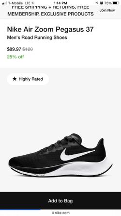 nike zoom pegasus36 size 8 y 81/2