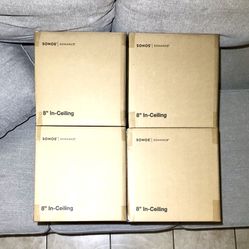 8 x Sonos 8” In-Ceiling Architecture Speakers Brand New Sealed Include Warranty 8x Speakers, Model:  INCL8WW1, Local Pick Up Only