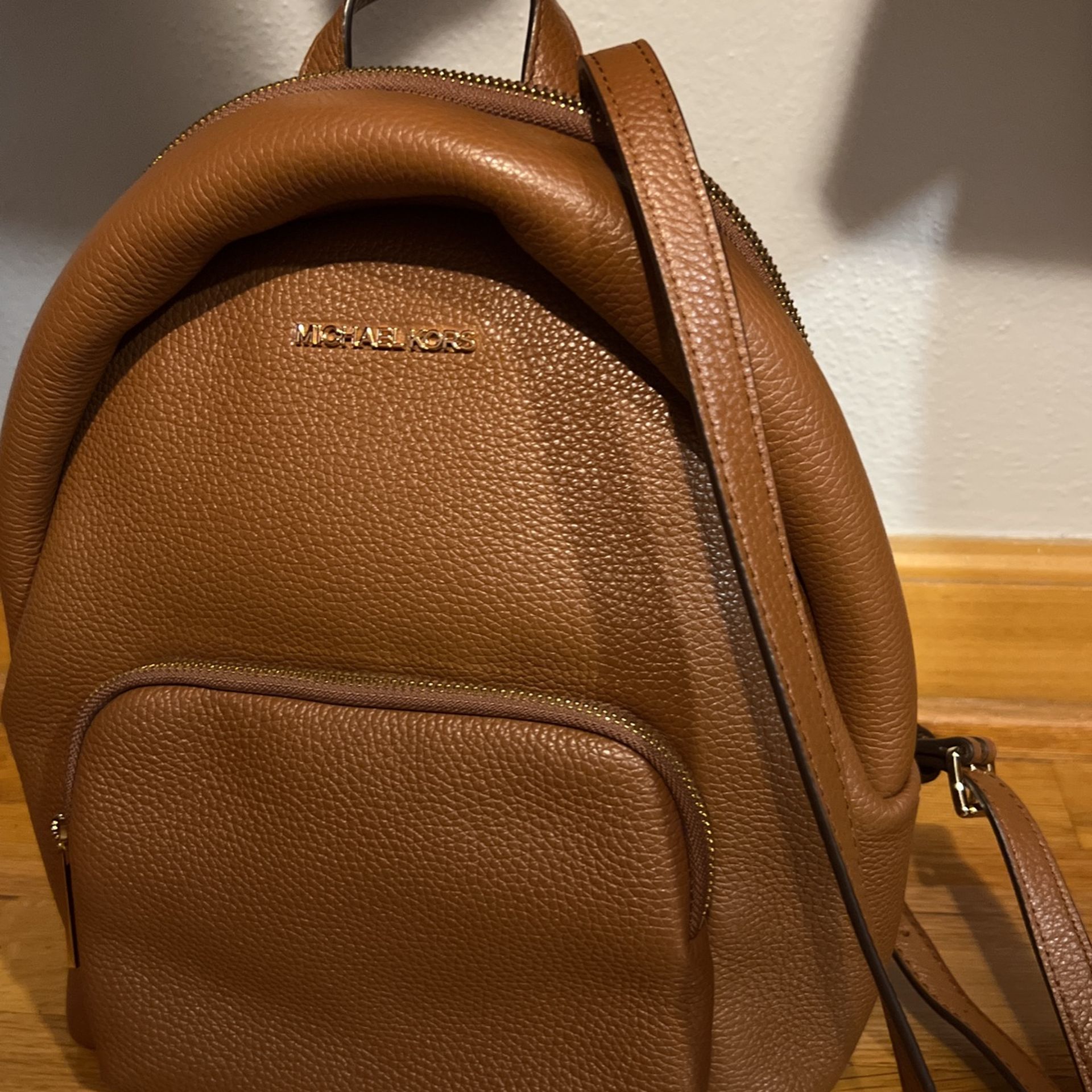 Michael Kors Leather Back Pack Purse. New