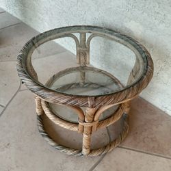 Rattan Wicker Table - Round 