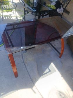 Glass desk