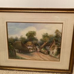 Framed Painting Garman Morris Avondale 20th century watercolour 