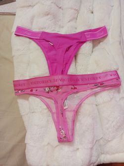 2 cute pink pairs panties thong Sz. S $36 OBO