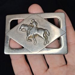 Belt Buckle: Cowboy And Horse
