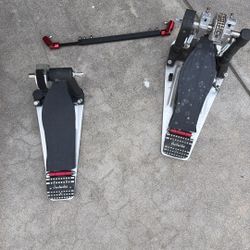 DW 9000 Double Kick Pedals  (need Some Love)