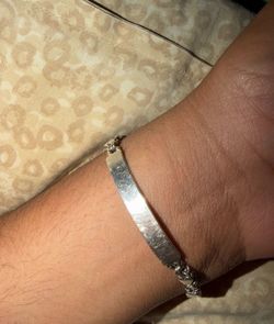 Id bracelet silver