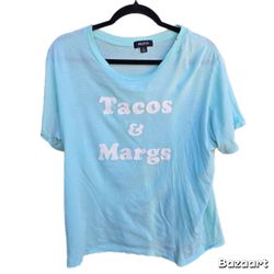 Wildfox Tacos & Margs Distressed Tee
