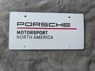 Porsche Sports License Plate