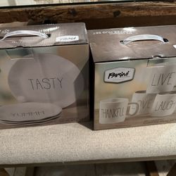 Parini 4  Mug Set And Plate Set New