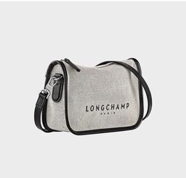 Longchamp Cotton-Linen Canvas Bag