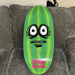 RARE, LTD Edition, Green Heroin Skateboards Watermelon 13.5” Symmetrical Deck