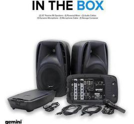 Gemini Portable speakers PA System with Bluetooth
