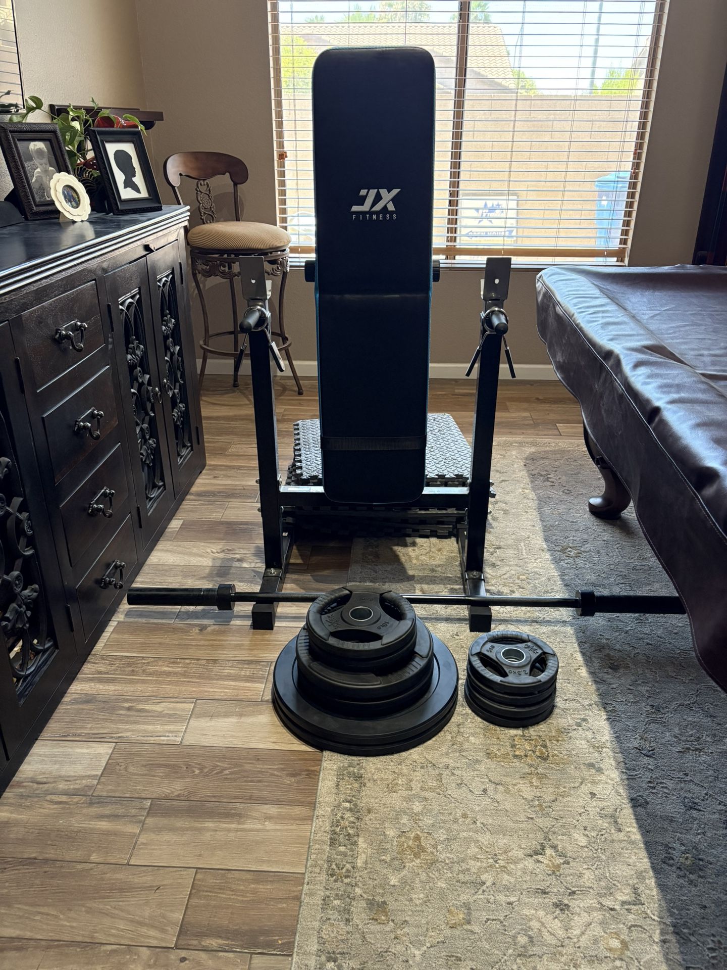 JX Fitness Fold Up Workout Bench