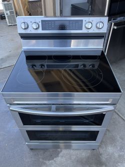 Samsung Electric Stove Stainless Steel Double Oven 