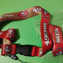 San Francisco 49ers Lanyards New lot of 2 
