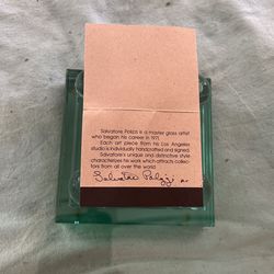 Italian Glass Square Bowl