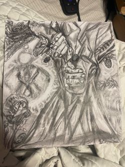 Amazing  drawings  original  with a  back manuscript  uv