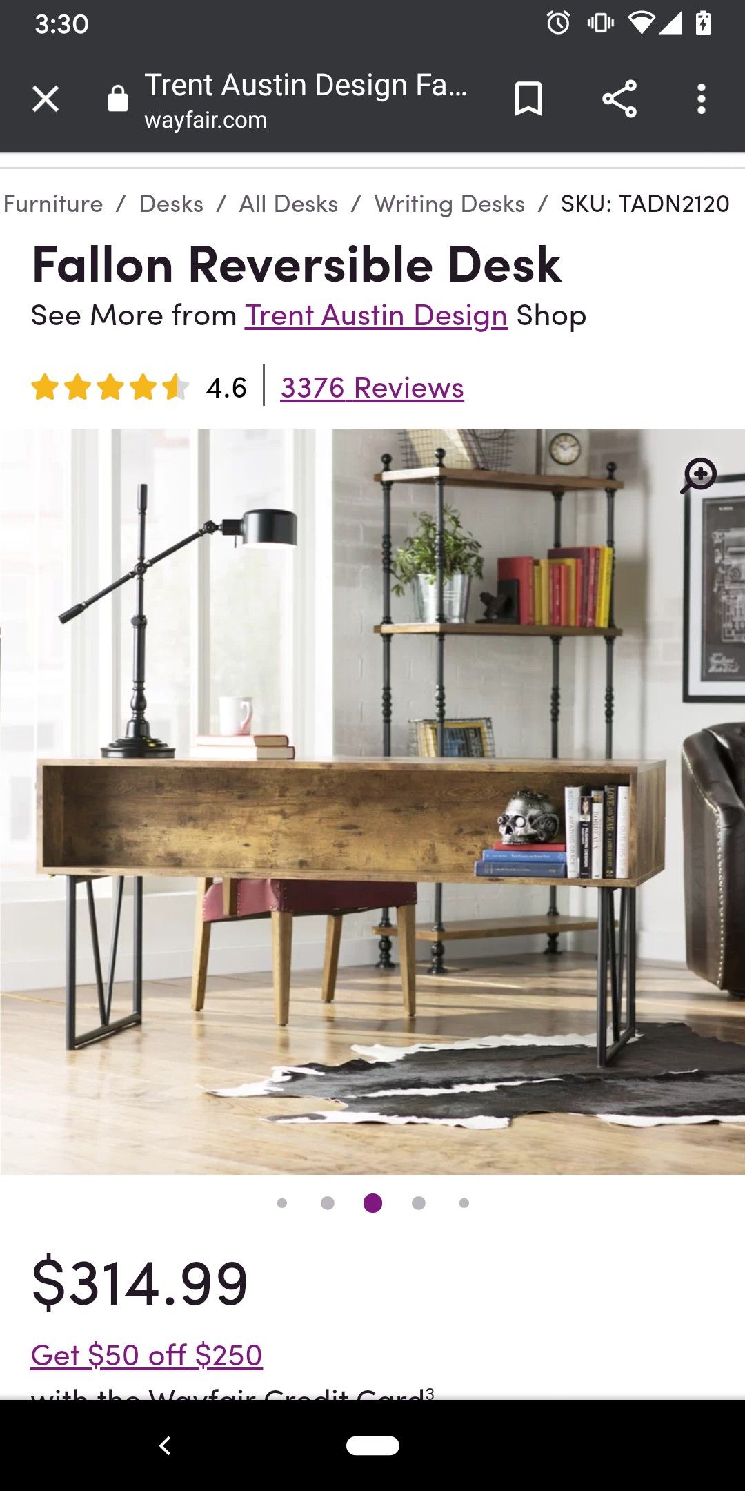 Fallon Reversible Desk Like new condition
