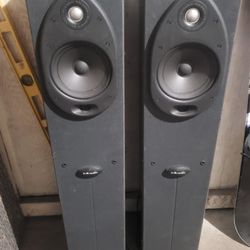 Polk Audio RT1000 Powered Tower W/ Built-in Subs Speakers 