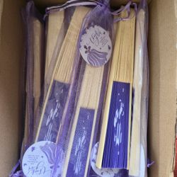 Quinceañera Wood/Paper Fans 18 Total