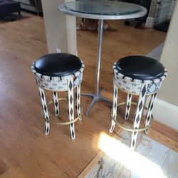 High Top Table  With 2 Stools