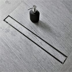 Neodrain 36-Inch Linear Shower Drain with Tile Insert Grate, Professional Brushed 304 Stainless Steel Rectangle Shower Floor Drain(2-S)(C3-25)