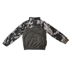 Nike Boys’ Camo Print Full-Zip Tricot Track Jacket - Olive/Gray - Size 6