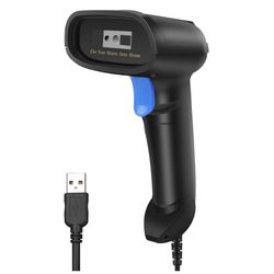NEW Handheld 1D&2D USB Barcode Scanner, Wired QR Code Scanner PDF417 Data Matrix Bar Code Reader