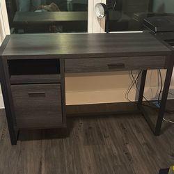 Gray Wooden Desk