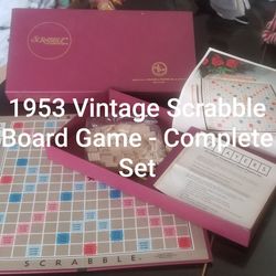 1953 Scrabble Board Game  $15 Each Or 2 For $25