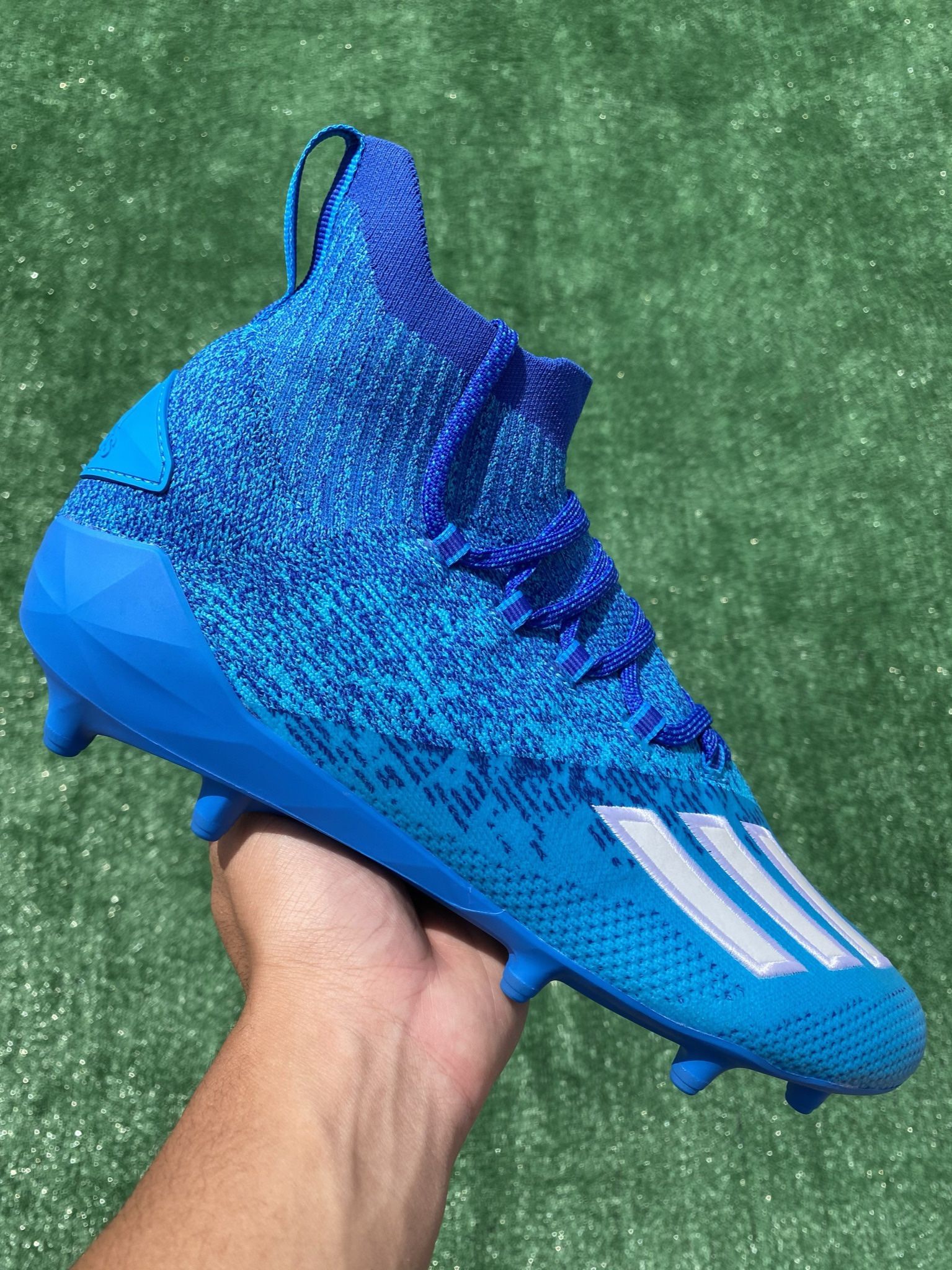 ADIDAS ADIZERO PRIMEKNIT “SOLAR BLUE” FOOTBALL CLEATS (Size 11, Men’s)