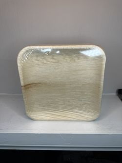 BAMBOO PLATES - REUSABLE - ALL NATURAL - ECO FRIENDLY