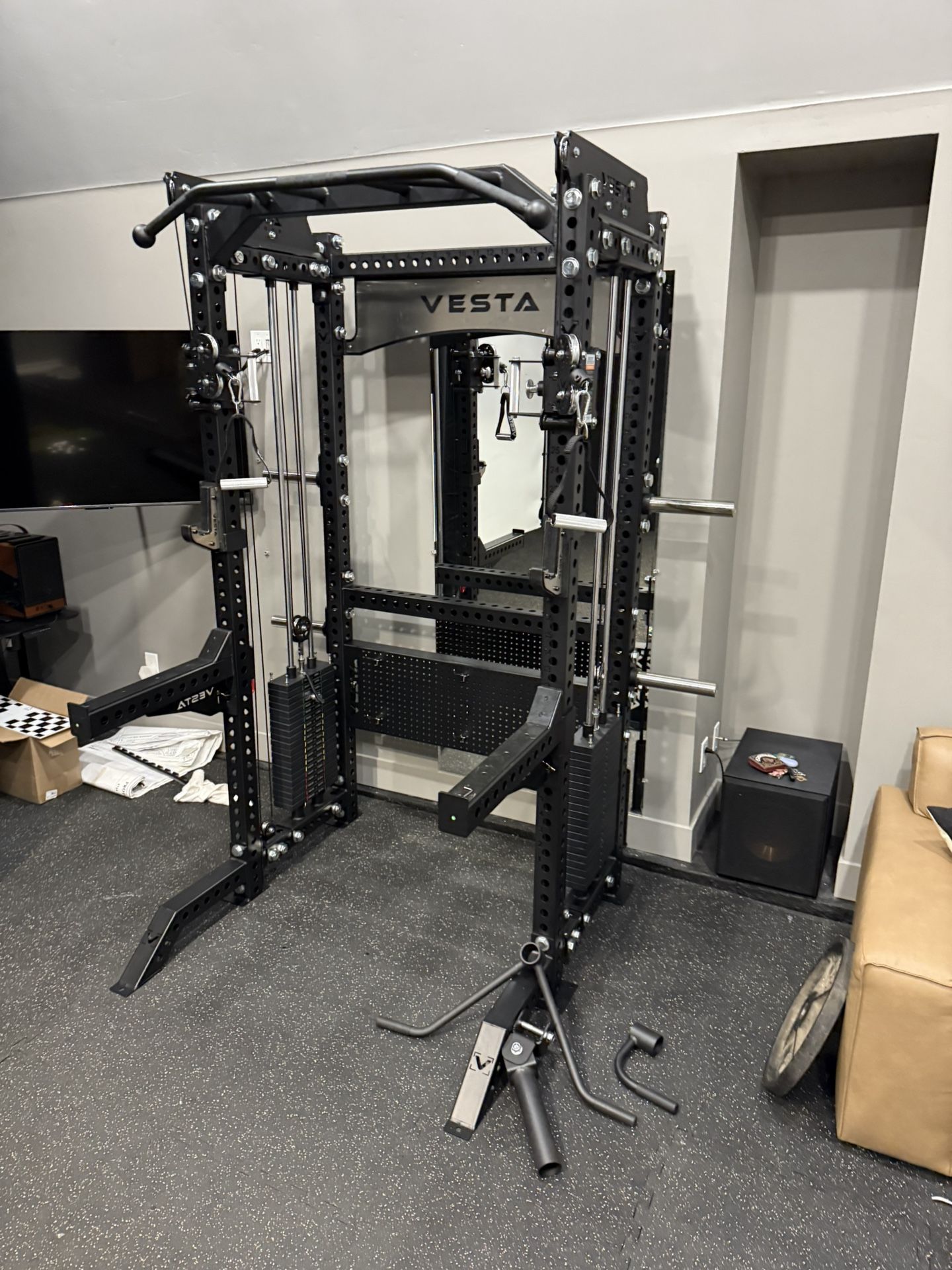 Vesta Fitness PRO SERIES 2-1 Ultimate Half Rack Functional Trainer/Gym Equipment/ Home Gym/ Fitness/ FREE DELIVERY 🚚