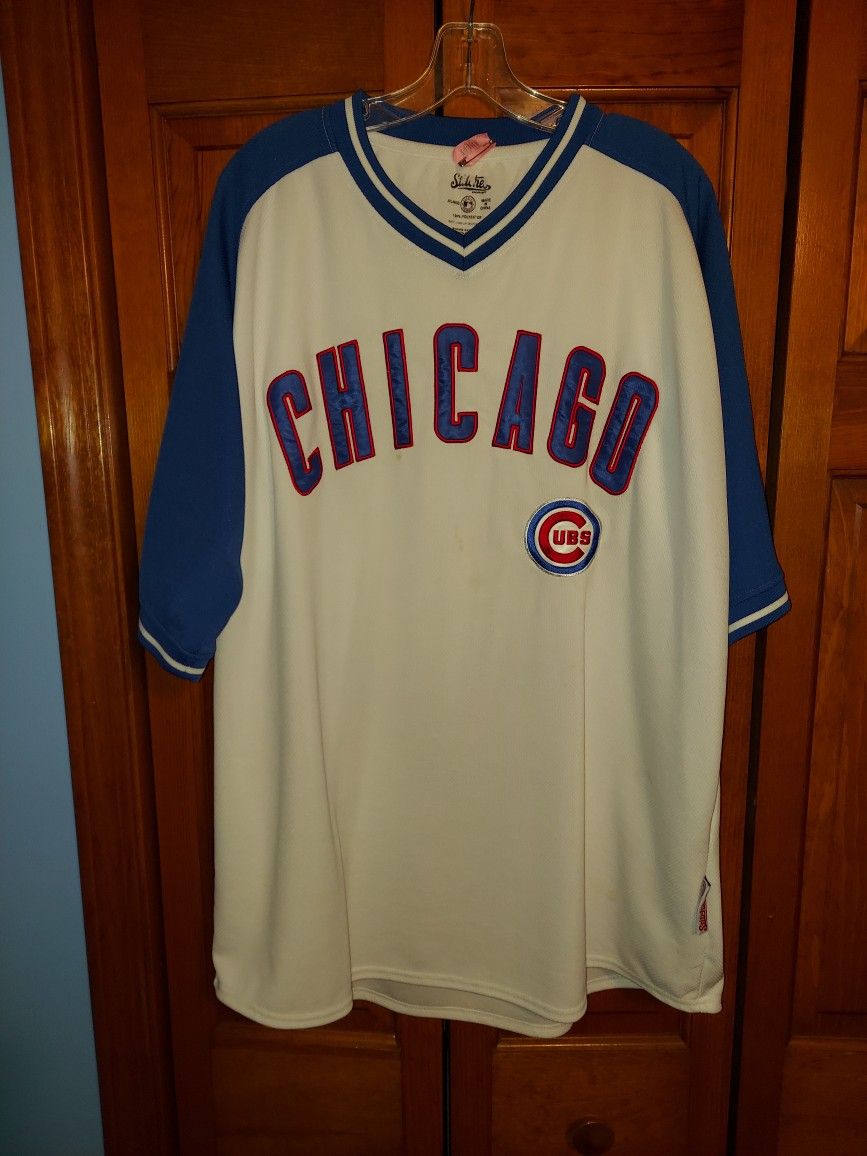 VINTAGE RARE STITCHES MENS 2XL CHICAGO CUBS JERSEY 