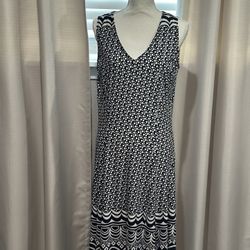 Sleeveless Blue Dress Size Large 