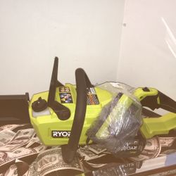 34412-1 RYOBI CHAINSAW 40V WITH BATTERY AND CHARGER 