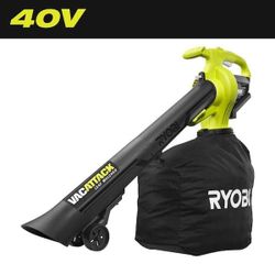 New!! 40V Vac Attack Cordless Battery Leaf Vacuum/Mulcher (Tool Only)