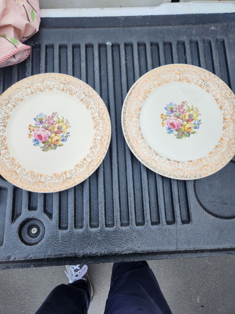 Antique cake platters