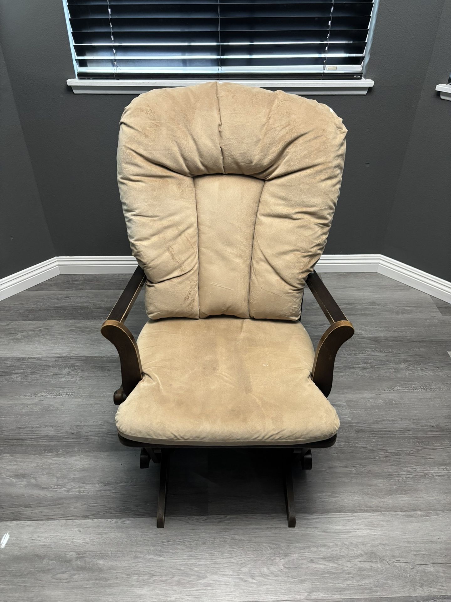 Glider Rocking Chair with Cushions