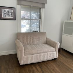 Pull Out Corduroy Loveseat 