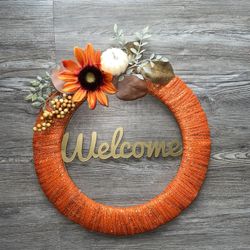 Fall Theme Welcome Wreaths
