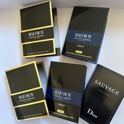 5 Pieces Men Perfume Samples 