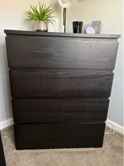 Black IKEA dresser