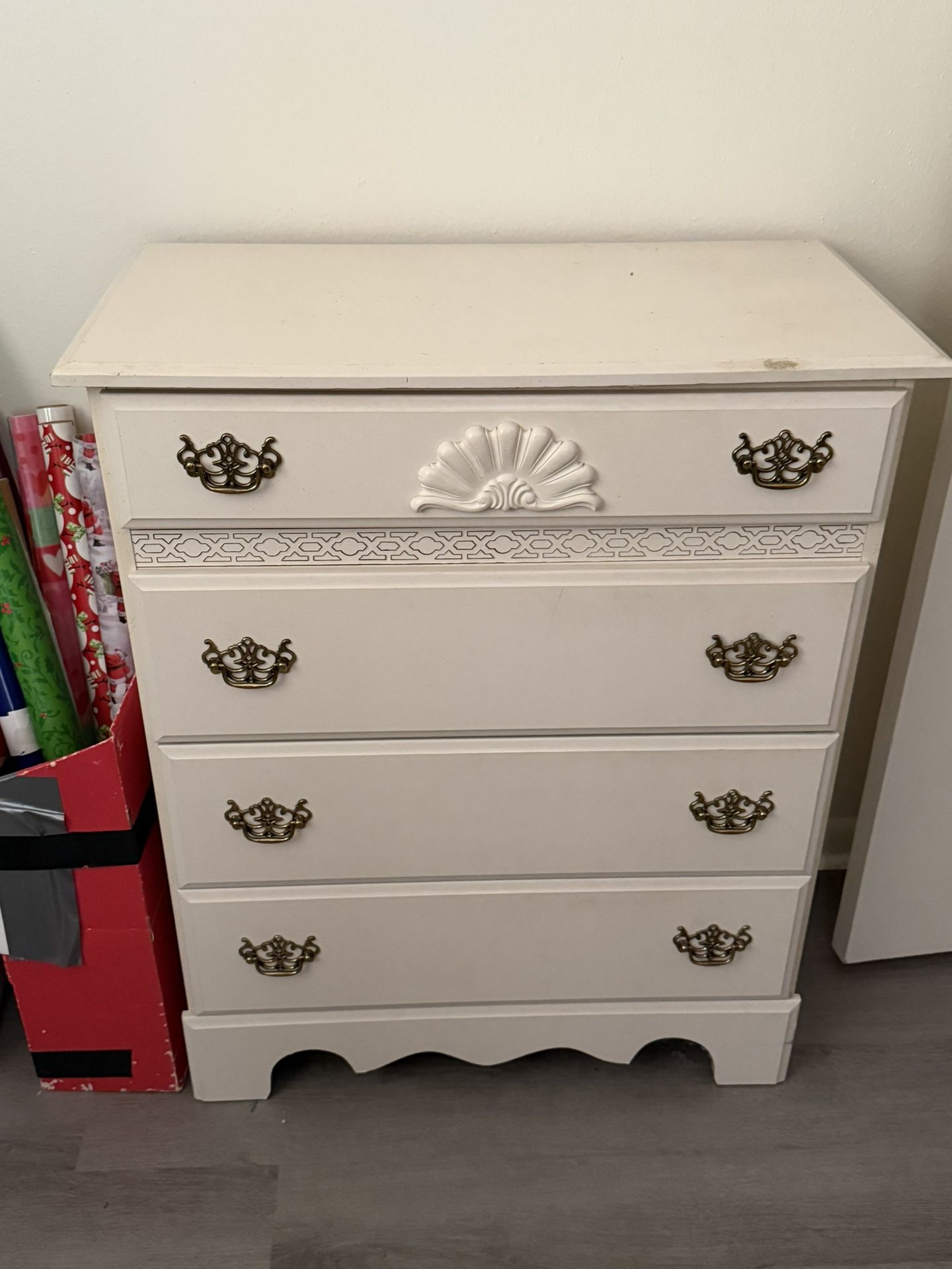 2 Wooden Desks + 1 Dresser – Solid Wood, Painted