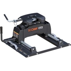CURT 16677 Q20 5th Wheel Slider Hitch, 20,000 lbs, Select Ford F-250, F-350, F-450, 6.75-Foot Bed Puck System